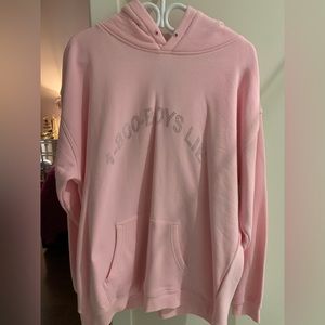 Boys lie pink oversized sweater